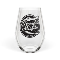 Load image into Gallery viewer, Florida Misfits Stemless Wine Glass, 11.75oz