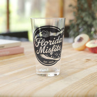 Load image into Gallery viewer, Florida Misfits Pint Glass 16oz
