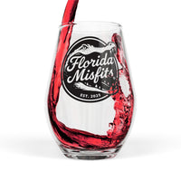Load image into Gallery viewer, Florida Misfits Stemless Wine Glass, 11.75oz